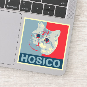 Adesivo Hosico - Ilustração Azul Vermelho