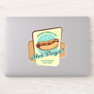 Adesivo Hot Dog de Texto Personalizado