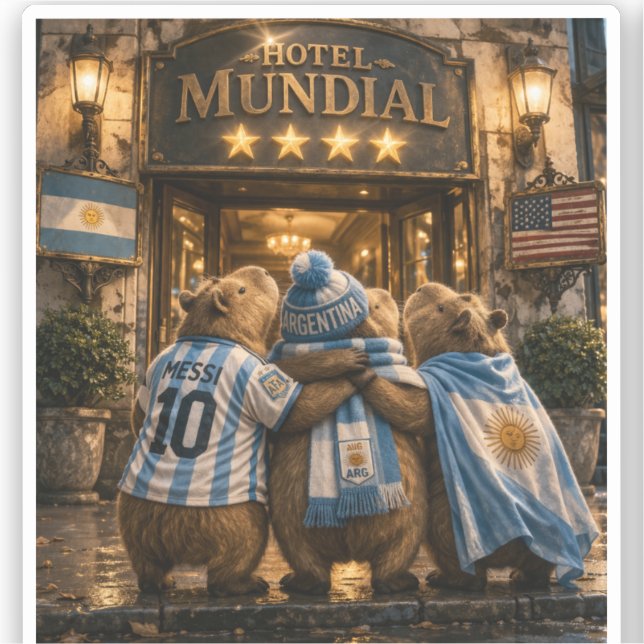 Adesivo  Hotel 4 estrellas Capibarras (Frente)