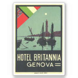 Adesivo Hotel Briannia Genova