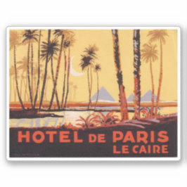 Adesivo Hotel de Paris Cairo Sticker