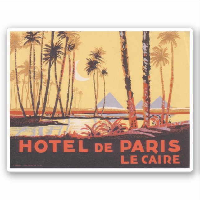 Adesivo Hotel de Paris Cairo Sticker (Frente)