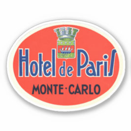 Adesivo Hotel de Paris Monte Carlo Mônaco
