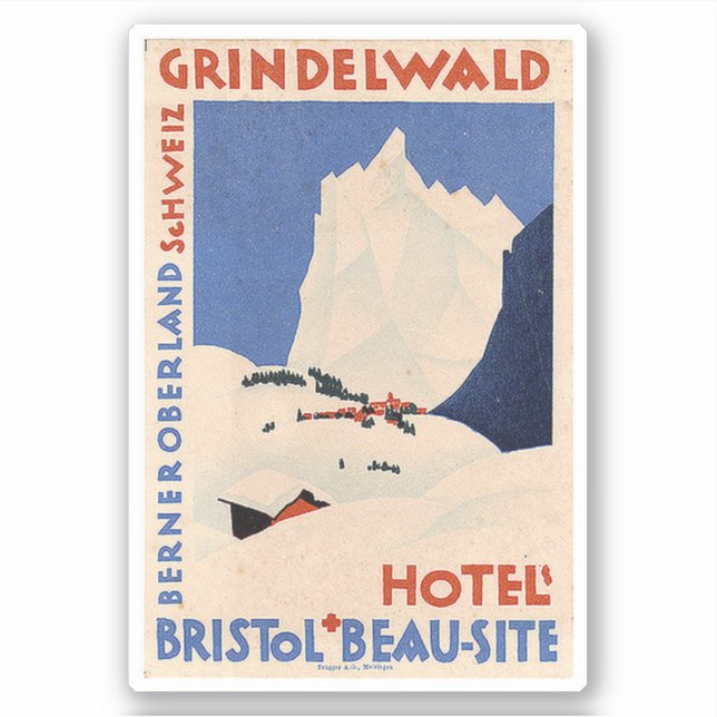 Adesivo Hotel Grindelwald Bristol Beau-Site (Frente)