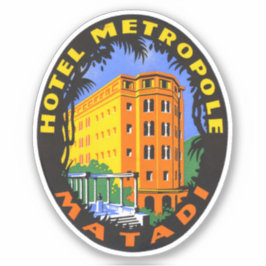 Adesivo Hotel Metropole Matadi Africa Sticker