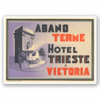 Adesivo Hotel Trieste Victoria Sticker