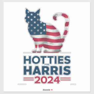 Adesivo Hotties Para Harris 2024 Cat Ladies Kamala Harris