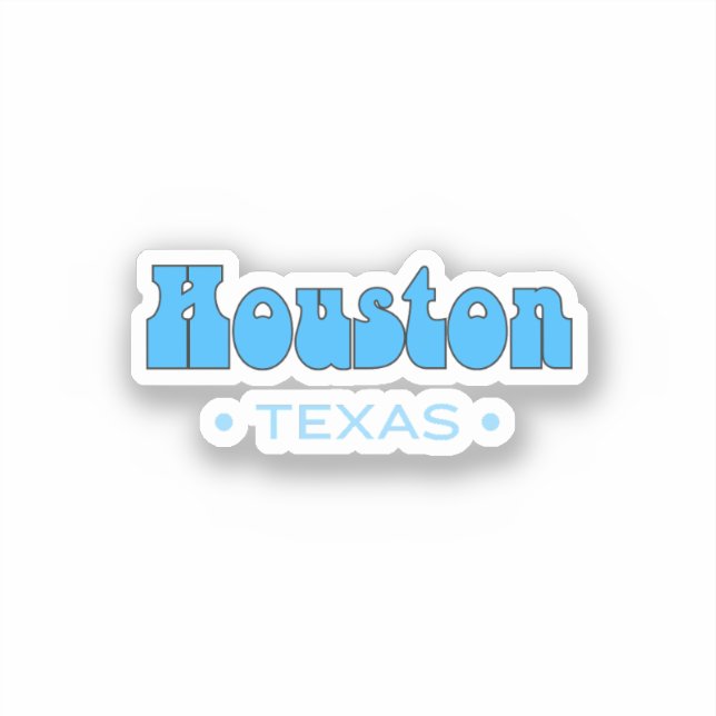 Adesivo Houston Texas (Frente)
