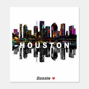Adesivo Houston, Texas, grafite Sticker