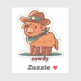 Adesivo Howdy Cowdy
