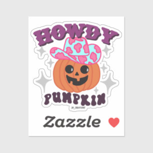 Adesivo Howdy Pumpkin