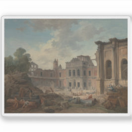 Adesivo Hubert Robert: Demolição do Château de Meudon