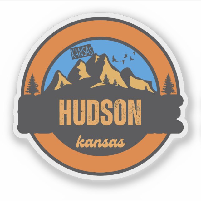 Adesivo Hudson, Kansas (Frente)