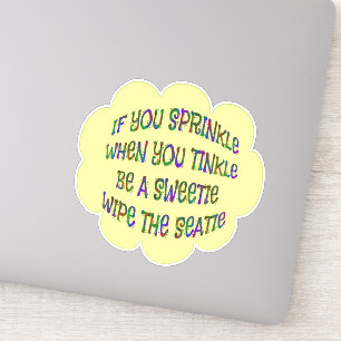 Adesivo Humor De Banheira Ser Docinho Limpar Coletas Seati