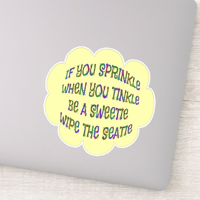 Adesivo Humor De Banheira Ser Docinho Limpar Coletas Seati (Detalhe)