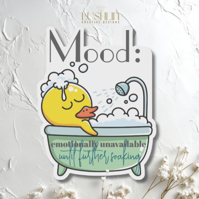 Adesivo Humor: Emocionalmente Não Disponível Até À Continu (Criador carregado)