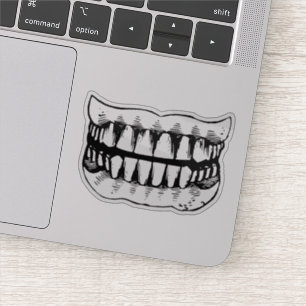 Adesivo Humor viscoso: Ilustração Dental Vintage
