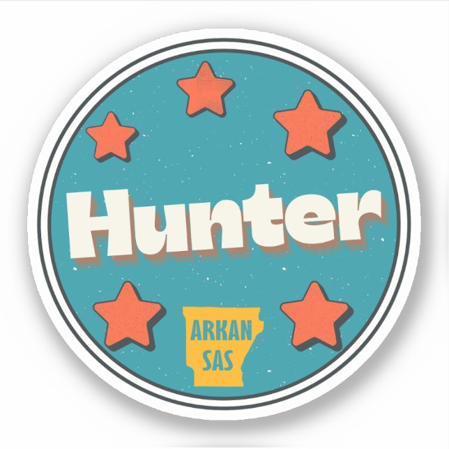 Adesivo Hunter, Arkansas Sticker (Frente)