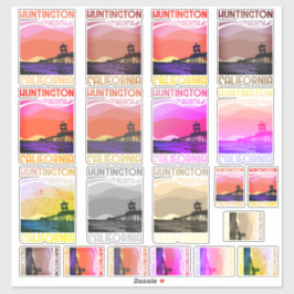 Adesivo Huntington Beach California