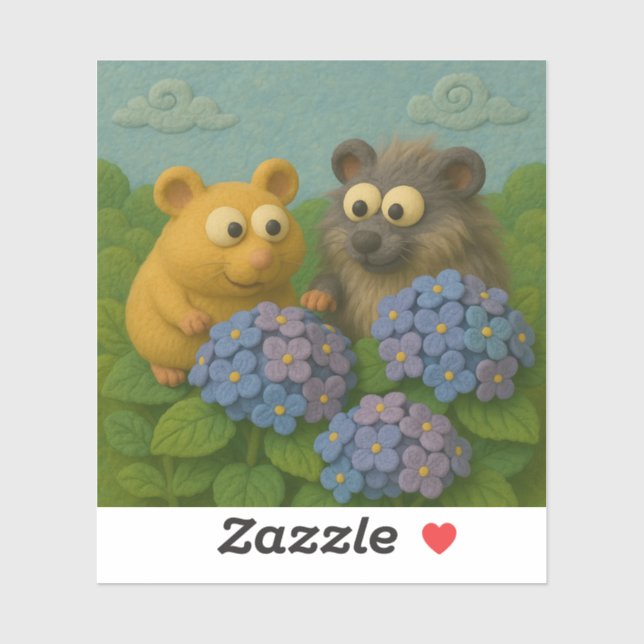 Adesivo Hydrangea Friends Sticker (Folha)