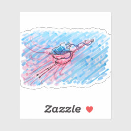 Adesivo Hydrated Flamingo