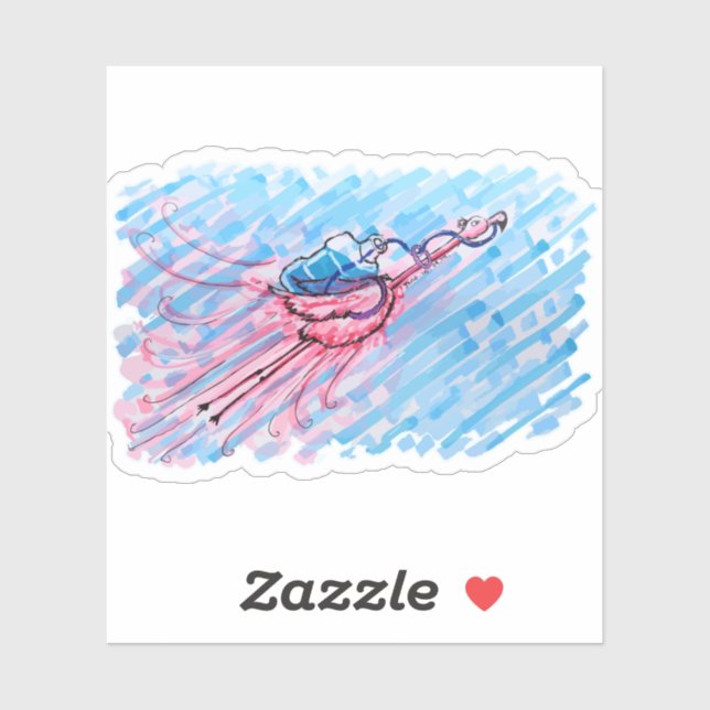 Adesivo Hydrated Flamingo (Folha)