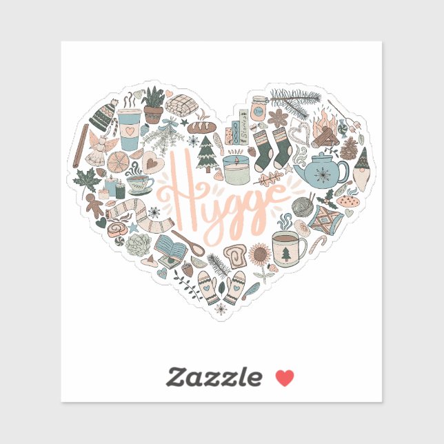 Adesivo Hygge Heart Sticker (Folha)