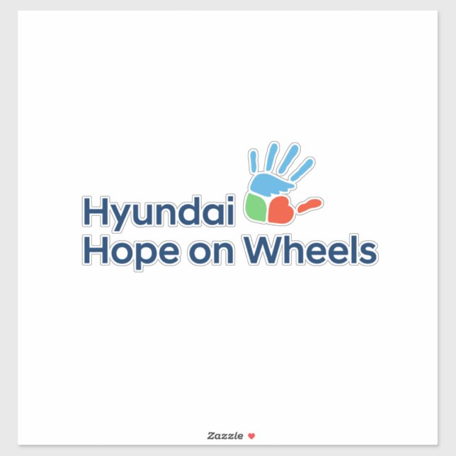 Adesivo Hyundai Hope on Wheels Extra Large Sticker  (Folha)