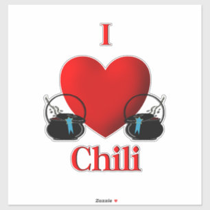 Adesivo I Heart Chili