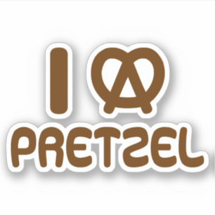 Adesivo I Heart Pretzel