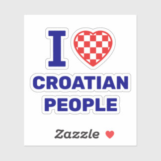 Adesivo I Love Croatian People