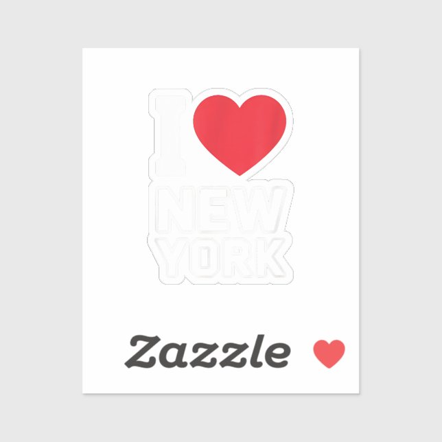 Adesivo I Love New York - New York City Nyc (Folha)