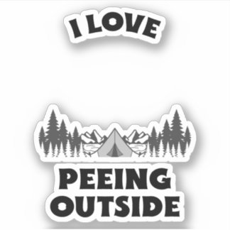ADESIVO I LOVE PEEING OUTSIDE