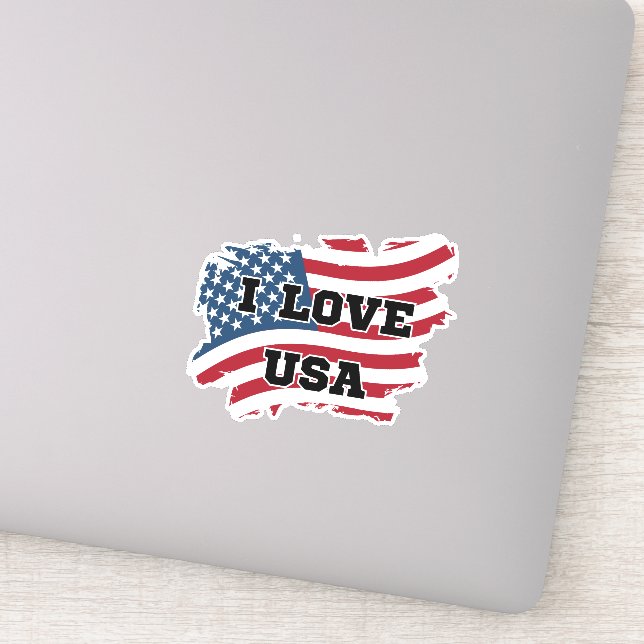 Adesivo I Love USA (Detalhe)