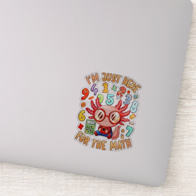 Adesivo I’m Just Here for the Math Cute Maths Sticker UK (Detalhe)