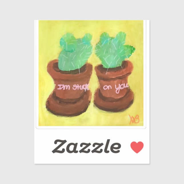 Adesivo I’m Stuck on You (Folha)