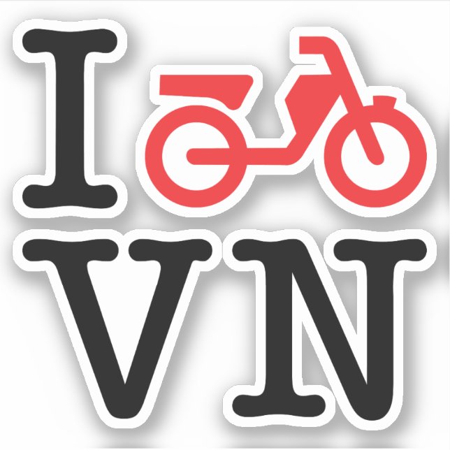 Adesivo I Motorbike Vietnam (Frente)