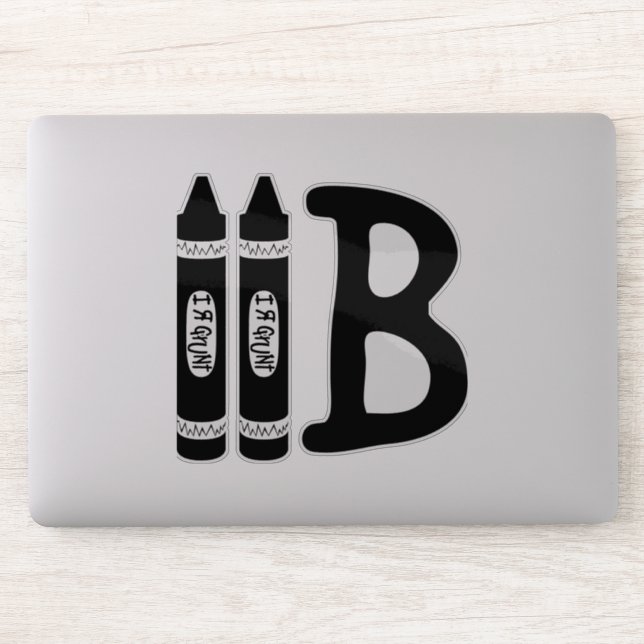 Adesivo "I R GRUNT" Corte Personalizado Vinil (Computador)