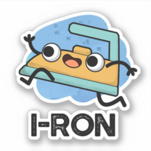 Adesivo I-ron Funny Running Iron Pun