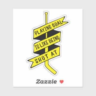 Adesivo Ice Hockey Goalie Quote