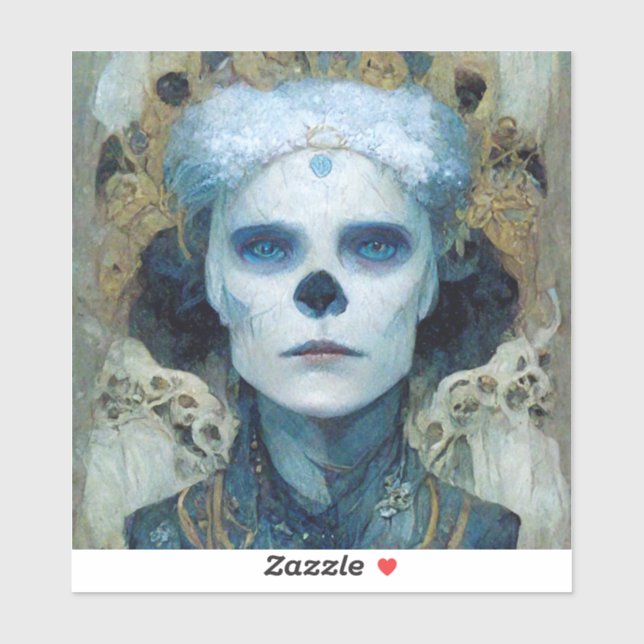 Adesivo Ice Witch 3 Fantasy Sci-Fi (Folha)