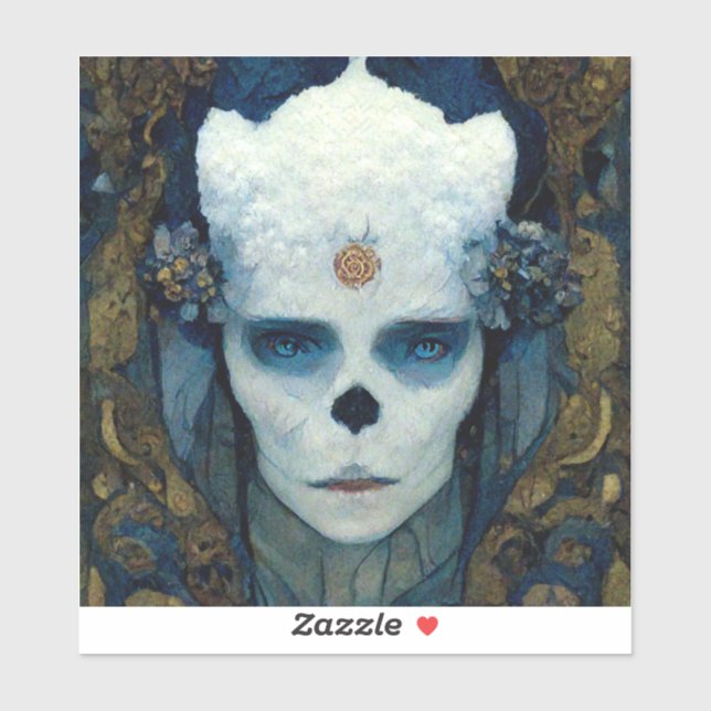 Adesivo Ice Witch Fantasy Sci-Fi Art (Folha)