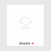 Ícone branco com arte de linha minimalista com gra