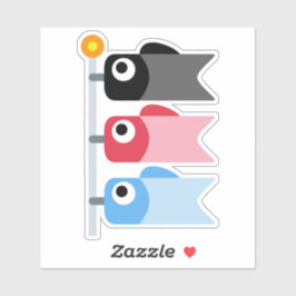 Adesivo Ícone Cartoon Koinobori