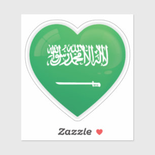 Adesivo Ícone de amor da Arábia Saudita