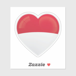 Adesivo Ícone de amor da Indonésia