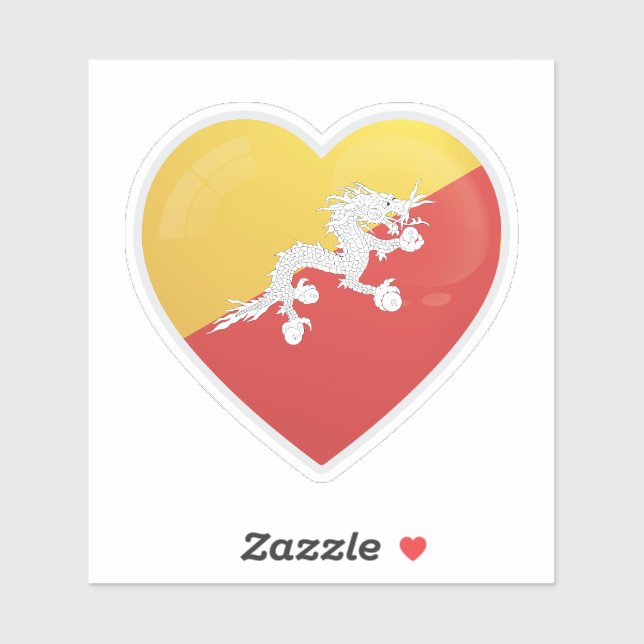 Adesivo Ícone de Amor do Butão (Folha)