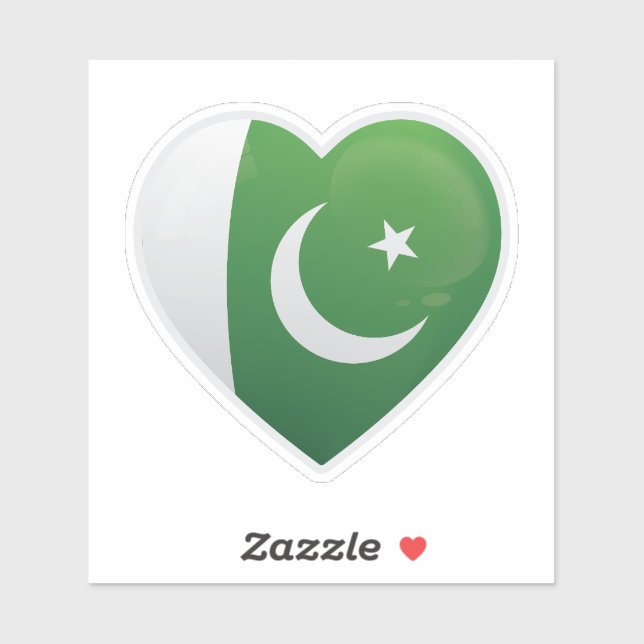 Adesivo Ícone de Amor do Paquistão Sticker (Folha)