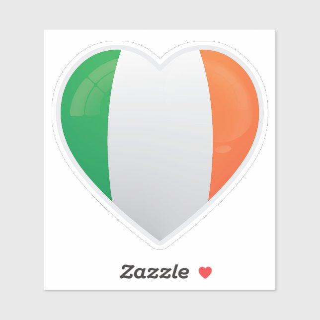 Adesivo Ícone de Amor Irlanda (Folha)