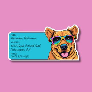 Adesivo ID da Bagagem Canina legal